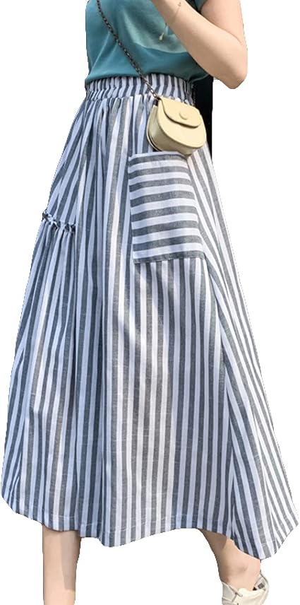 Amazon.co.jp: [G7LZ] マキシスカート 夏 フレア スカート 膝下